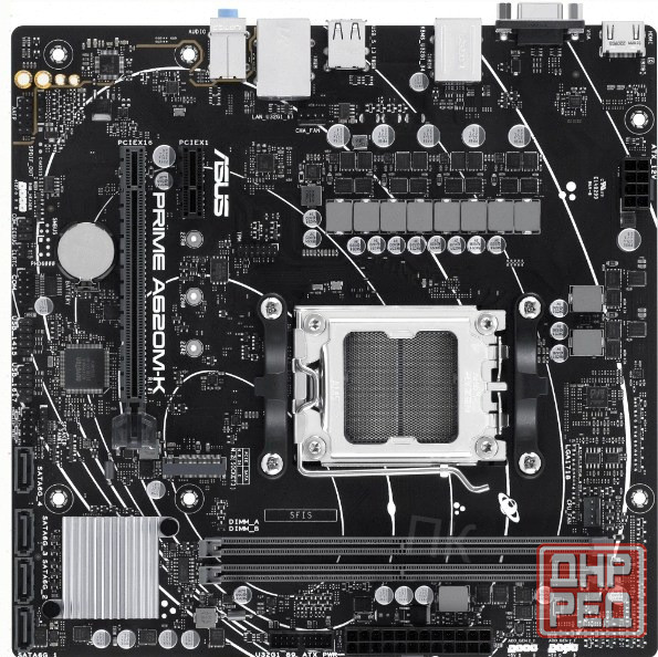 Материнская плата Asus Prime A620m-K, Am5, A620, 2*Ddr5, 4*Sata, 1*M.2, 4*Usb 3.2, 2*Usb 2.0, 2*Pcix Донецк - изображение 1