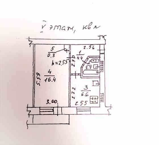1к.кв. 55-й кв-л Ясиноватая Ясиноватая