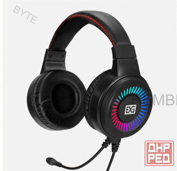 Полноразмерные игровые наушники с микрофоном (гарнитура) Exegate Gaming Hs-520g (Usb, 2x3.5мм, динам Донецк - изображение 1