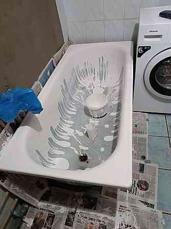 Реставрация ванн жидким акрилом фирмы Экована город Москва в Мариуполе.Срок высыхания 24 часа. Мариуполь