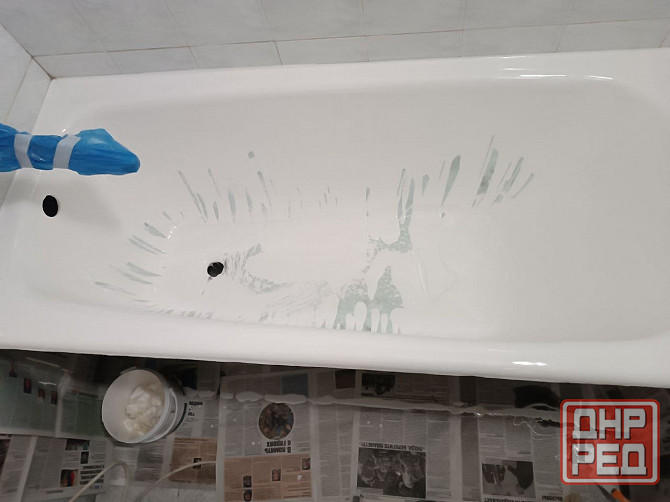 Реставрация ванн жидким акрилом фирмы Экована город Москва в Мариуполе.Срок высыхания 24 часа. Мариуполь - изображение 3