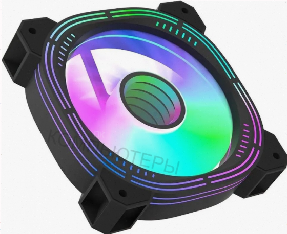 Вентилятор для корпуса Formula Nulight 12bk Rgb 120х120x25 черный 3-Pin 4-Pin (Molex) 19.06дб (Nulig Донецк