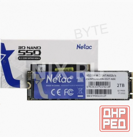 Твердотельный накопитель Ssd M.2 Sata Netac 2tb Sata (Nt01n535n-002t-N8x) (арт-9413) Донецк - изображение 3