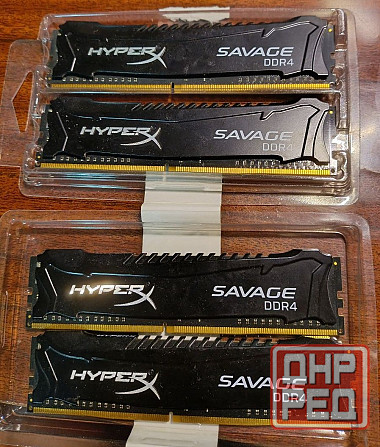 Оперативная память DDR4 Kingston HyperX Savage 16 Gb (4x4) Донецк - изображение 1
