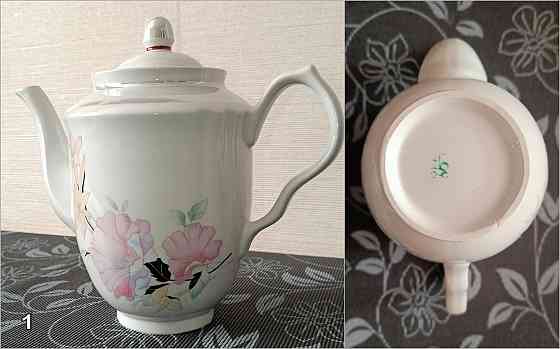 Фарфоровый чайник и чайный набор «Tea for One». Донецк