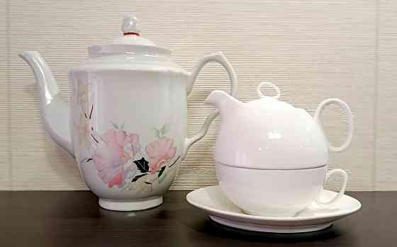 Фарфоровый чайник и чайный набор «Tea for One». Донецк
