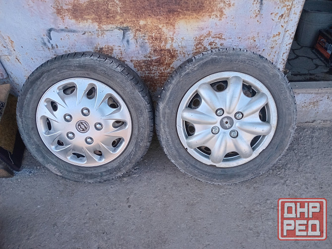 Продаю два колеса на ланос в сборе р 14",с летней резиной Донецк - изображение 1