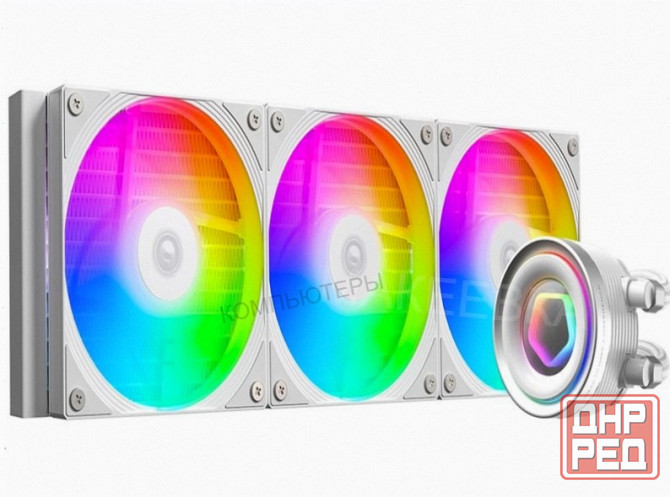 Сво для процессора Id-Cooling Fx360 Inf White (All Intel/Amd, 3*120mm Fan, 2900rpm, 27.2 дб, 350w, P Макеевка - изображение 1