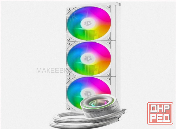 Сво для процессора Id-Cooling Fx360 Inf White (All Intel/Amd, 3*120mm Fan, 2900rpm, 27.2 дб, 350w, P Макеевка - изображение 2