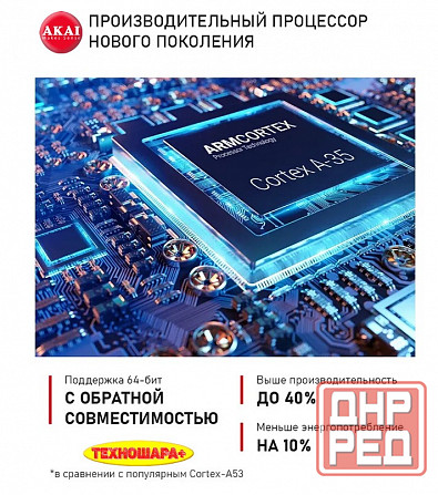 32" тв Akai TA32BH500. Smart/Android13|Т2|HDR|Bluetooth|Голосовой помощник Донецк - изображение 5