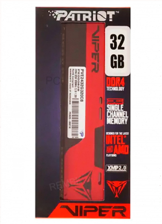 Оперативная память Patriot Memory Ddr4 32gb 3200mhz Viper Elite (Pve2432g320c8), арт-4691 Макеевка
