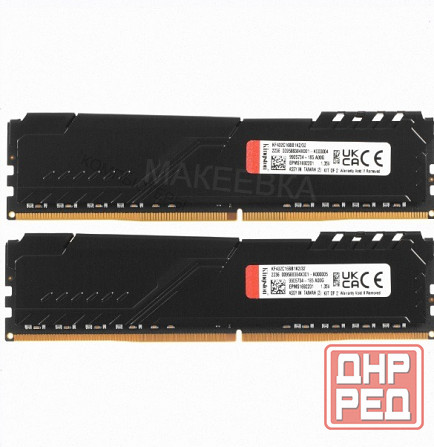 Оперативная память Kingston Kf432c16bb1k2/32wp, 32gb (2x16gb) 3200mt/S Ddr4 Cl16 Dimm, черный [арт-1 Макеевка - изображение 2