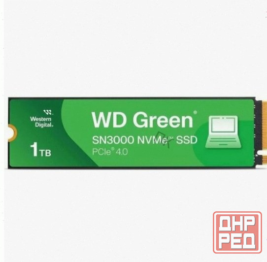 Твердотельный накопитель Ssd Western Digital Green Sn3000, 1000gb, M.2 2280, Pcie 4.0 X4 (Wds100t4g0 Макеевка - изображение 1
