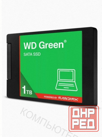 Твердотельный накопитель Ssd Wd Green Wds100t5g0a 1tb, 2.5", Sata Iii, R/W - 545/510 Mb/S 3d-Nand - Макеевка - изображение 1