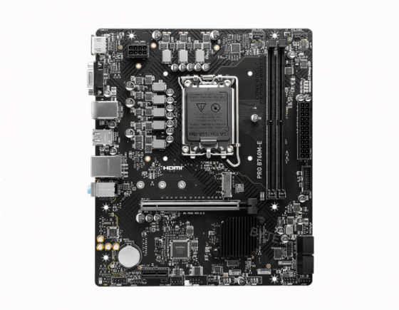 Материнская плата Msi Pro B760m-E Ddr5, Lga 1700, Intel B760, Matx, Ret арт-5646 Макеевка