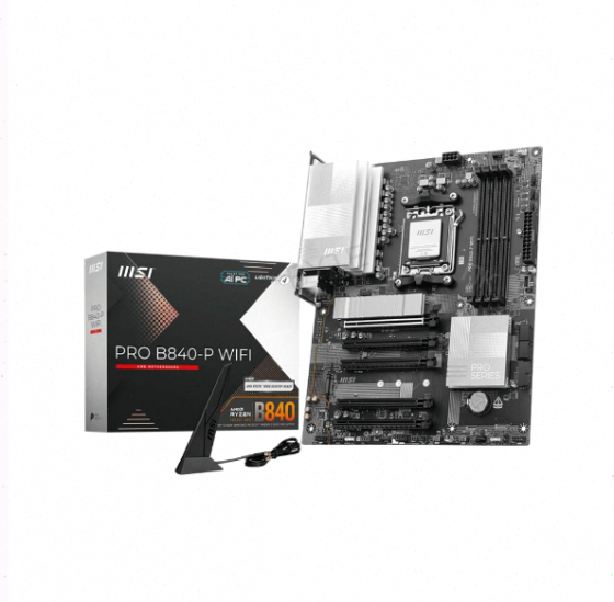 Материнская плата Msi Pro B840-P Wifi, Am5, Amd B840, Atx, Rtl (Pro B840-P Wifi) арт-3975 Макеевка