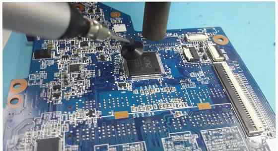 Ремонт материнской платы ноутбука, сервис "рембук" [арт-3009] Макеевка