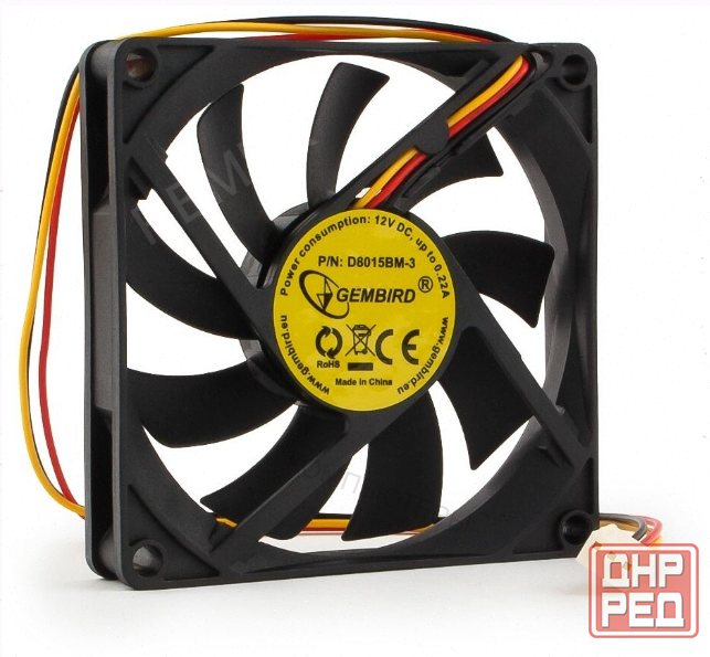 Вентилятор для корпуса Gembird D8015bm-3 - арт-5446 Макеевка - изображение 1