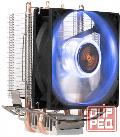 Кулер Exegate Ex286297rus Wizard Exx200-Pwm.Blue (Al+Copper, 2 трубки, Lga775/115*/1200/Am2-Am4/Fm1/ Макеевка - изображение 1