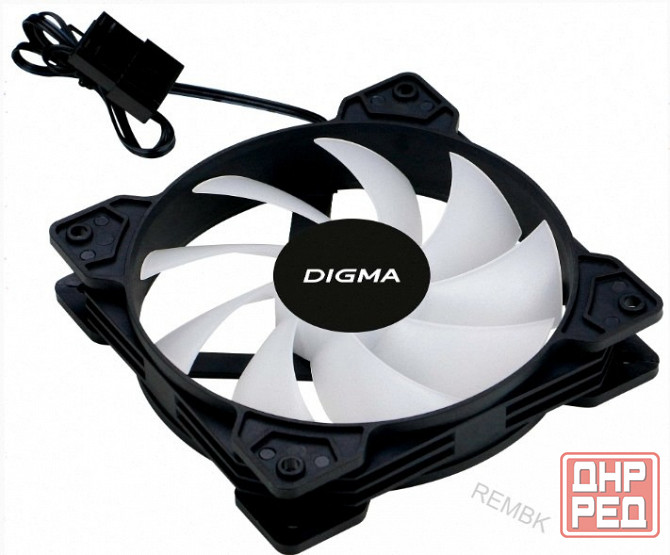 Вентилятор Digma Dfan-Frgb1, размер 120x120x25мм - арт-7495 Макеевка - изображение 1