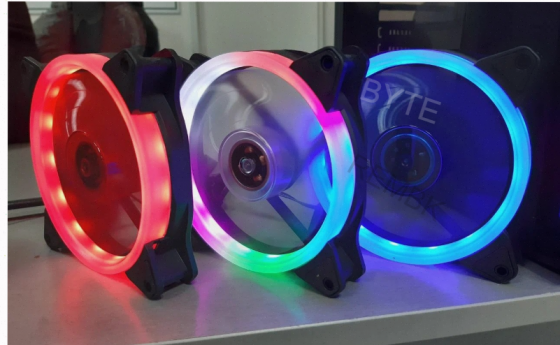 Wjf вентилятор для компьютера 120мм, 3pin, зелёная подсветка, арт-4929 Макеевка