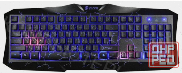 Игровой комплект Oklick Hs-Hkm100g черный 2.2м мониторы оголовье Hs-Hkm100g, арт-9979 Макеевка - изображение 3