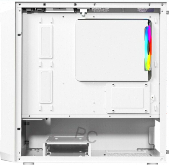 Корпус Powercase Mistral Micro A3w Argb, Tempered Glass, 2x 140mm Argb Pwm+1x 120mm Argb Pwm, белый, Макеевка