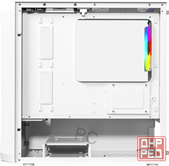 Корпус Powercase Mistral Micro A3w Argb, Tempered Glass, 2x 140mm Argb Pwm+1x 120mm Argb Pwm, белый, Макеевка - изображение 2
