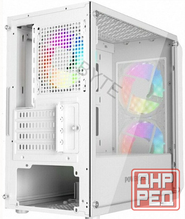 Корпус Powercase Mistral Micro A3w Argb, Tempered Glass, 2x 140mm Argb Pwm+1x 120mm Argb Pwm, белый, Макеевка - изображение 3