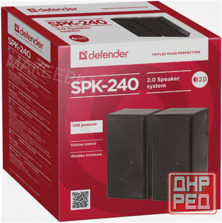 Колонки Defender Spk-240 2.0 Black (2x3 вт, Usb пит, раз. д. науш.) 65224 арт-1572 Макеевка - изображение 3