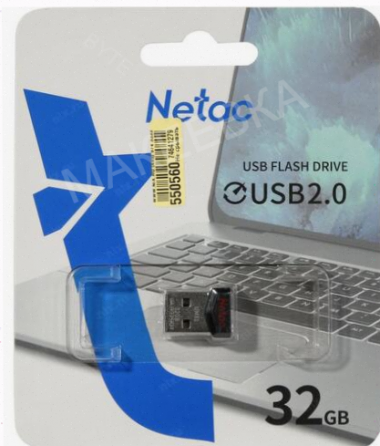 Флешка Netac 32gb Um2 Usb 2.0 (Nt03um2n-032g-20bk) [арт-8379] Макеевка