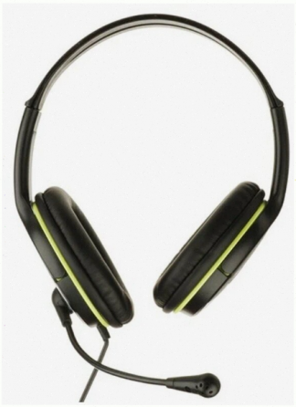 Компьютерная гарнитура Genius Hs-400a, черный/зеленый арт-1158 Макеевка