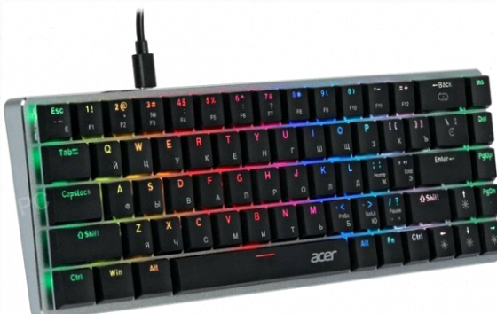 Игровая клавиатура Acer Okw302 механическая Led (Zl. Kbdcc.01c) [арт-3019] Макеевка