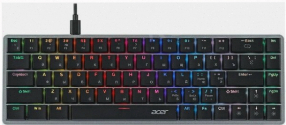 Игровая клавиатура Acer Okw302 механическая Led (Zl. Kbdcc.01c) [арт-3019] Макеевка