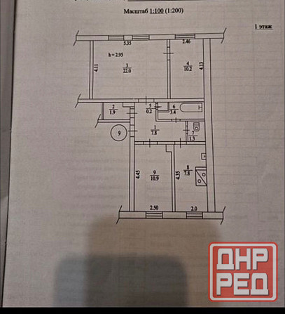 Продается 3 комнатная квартира на Абакумова Донецк - изображение 5