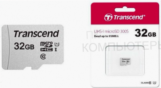Карта памяти Transcend 300s Microsdhc 32gb Uhs-I Cl10, Ts32gusd300s (арт-5071) Макеевка
