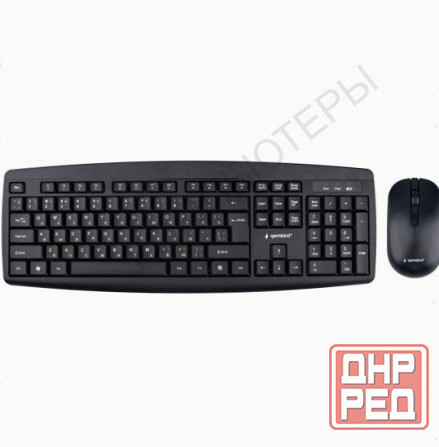 Комплект клавиатура и мышь Gembird Kbs-8000 черный (арт-8955) Макеевка - изображение 1