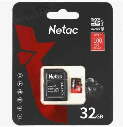 Карта памяти Micro Securedigital 32gb Netac Sdxc Class 10 (Nt02p500pro-032g-R) арт-2121 Макеевка