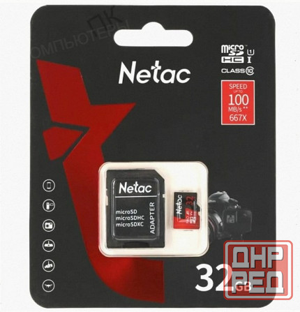 Карта памяти Micro Securedigital 32gb Netac Sdxc Class 10 (Nt02p500pro-032g-R) арт-2121 Макеевка - изображение 2