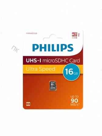 Флеш карта Microsd 16gb Philips High Speed Microsdhc Class 10 90mb/S арт-9629 Макеевка