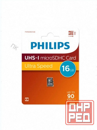 Флеш карта Microsd 16gb Philips High Speed Microsdhc Class 10 90mb/S арт-9629 Макеевка - изображение 3