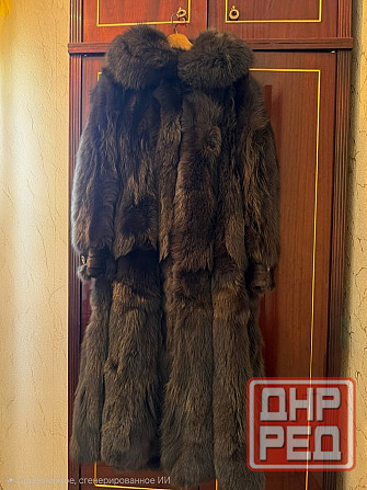 Шуба из натуральной лисы (графит) Донецк - изображение 2