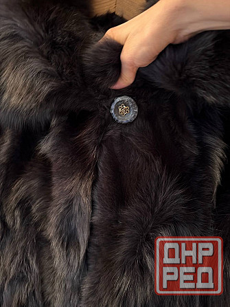 Шуба из натуральной лисы (графит) Донецк - изображение 1