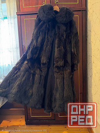 Шуба из натуральной лисы (графит) Донецк - изображение 3