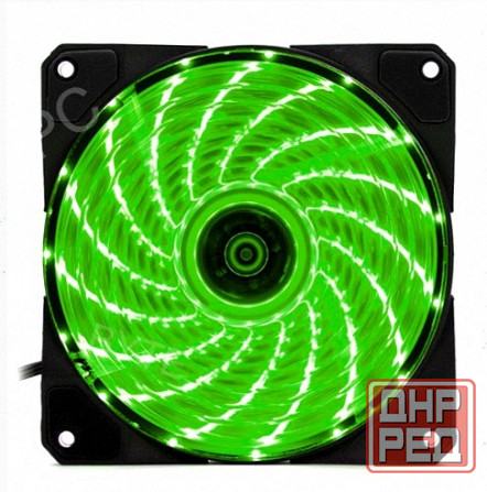 Вентилятор игровой Dt-Gf12025gr для компьютерного корпуса с подсветкой зеленый - арт-8098 Макеевка - изображение 1
