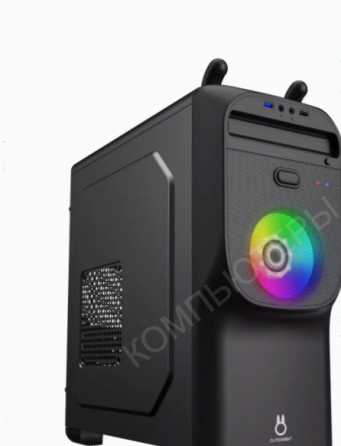 Корпус Mini-Tower Zircon Cute Rabbit Micro-Atx/Mini-Itx, без бп, черный, арт-3712 Макеевка