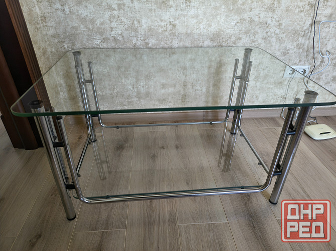 Журнальный столик стеклянный двухслойный Донецк - изображение 1
