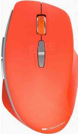 Беспроводная мышь Canyon Blue Led" Mw-21 800/1200/1600 Dpi 7 кнопок ярко-красный, арт-5327 Макеевка