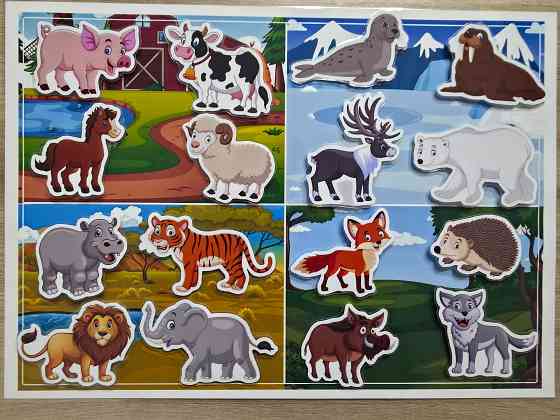Сортер Животные для малышей игра на липучках Донецк