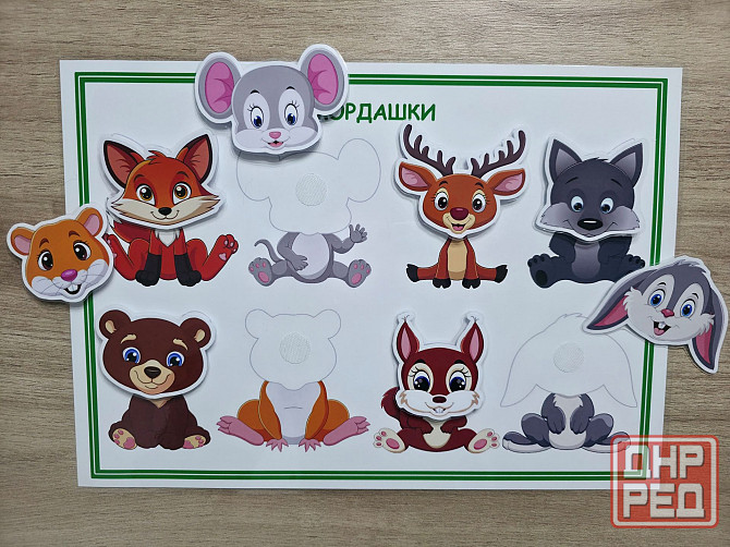 Игра на липучках Мордашки (Дикие животные) Донецк - изображение 2